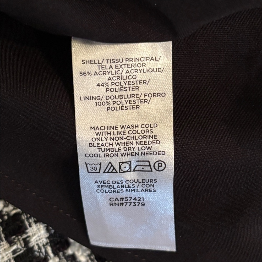 Ann Taylor Gingham Tweed Button Front Dress Size 10 New - Picture 5 of 5